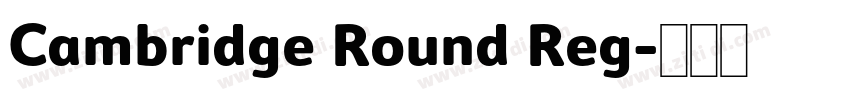 Cambridge Round Reg字体转换